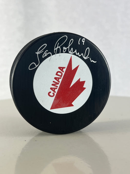 Larry Robinson rondelle autographiée de Team Canada