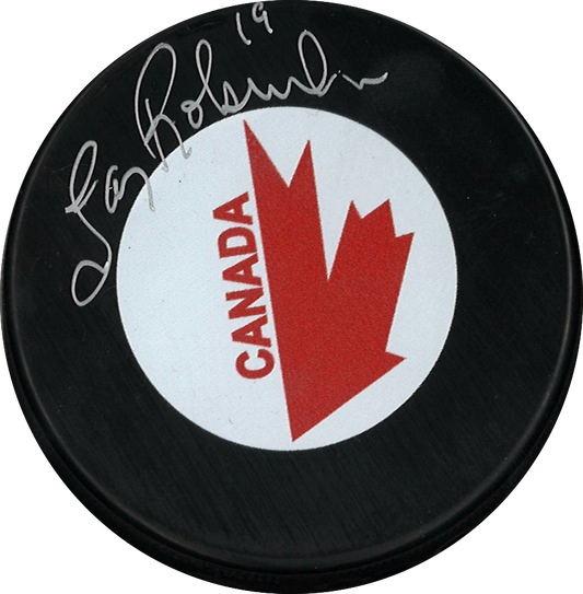 Larry Robinson rondelle autographiée de Team Canada