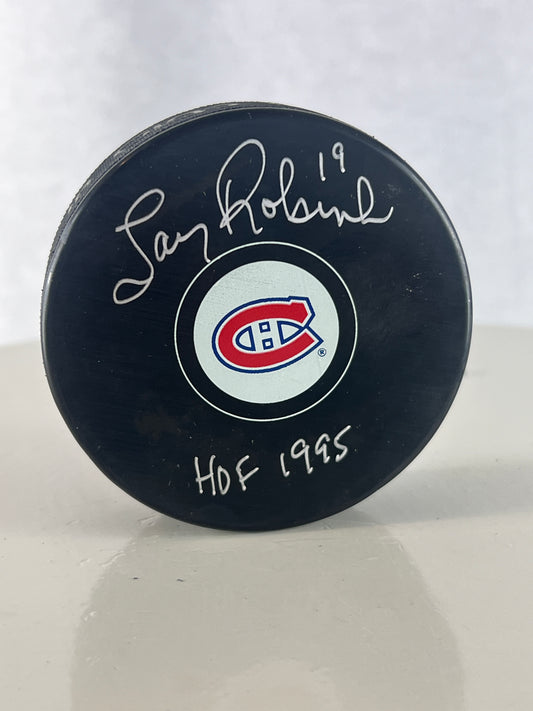 Larry Robinson rondelle autographiée du Canadiens de Montreal