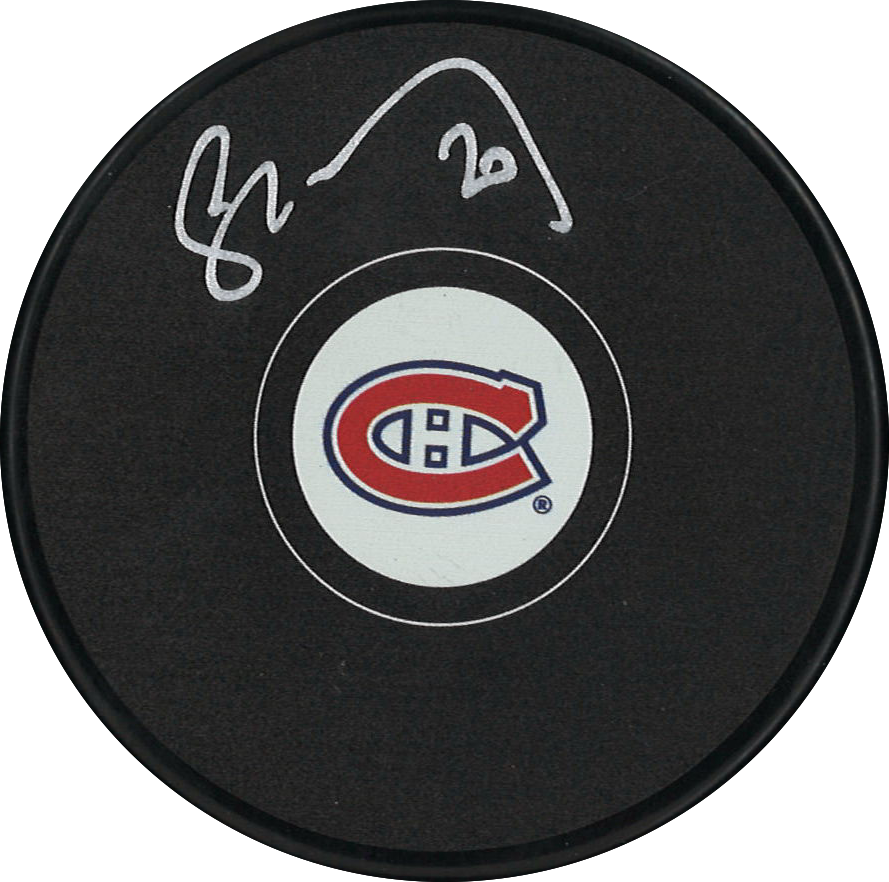Juraj Slafkovsky autographed NHL puck Montreal Canadiens