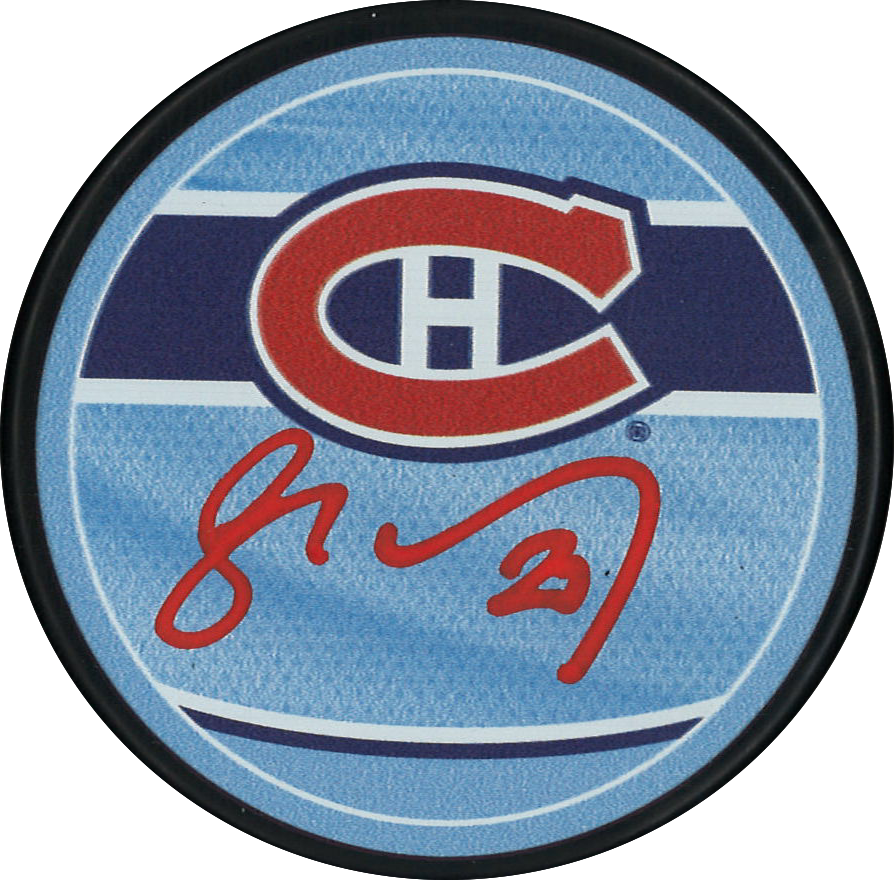 Juraj Slafkovsky Autographed Montreal Canadiens Reverse Retro NHL Puck