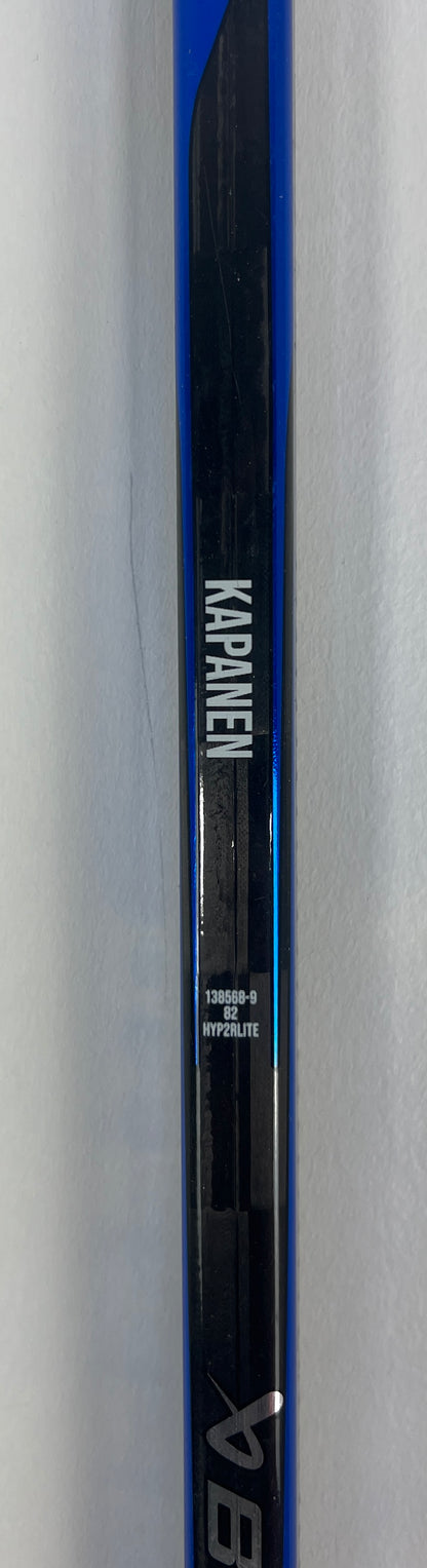 Oliver Kapanen game-used autographed and certified Montreal Canadiens stick