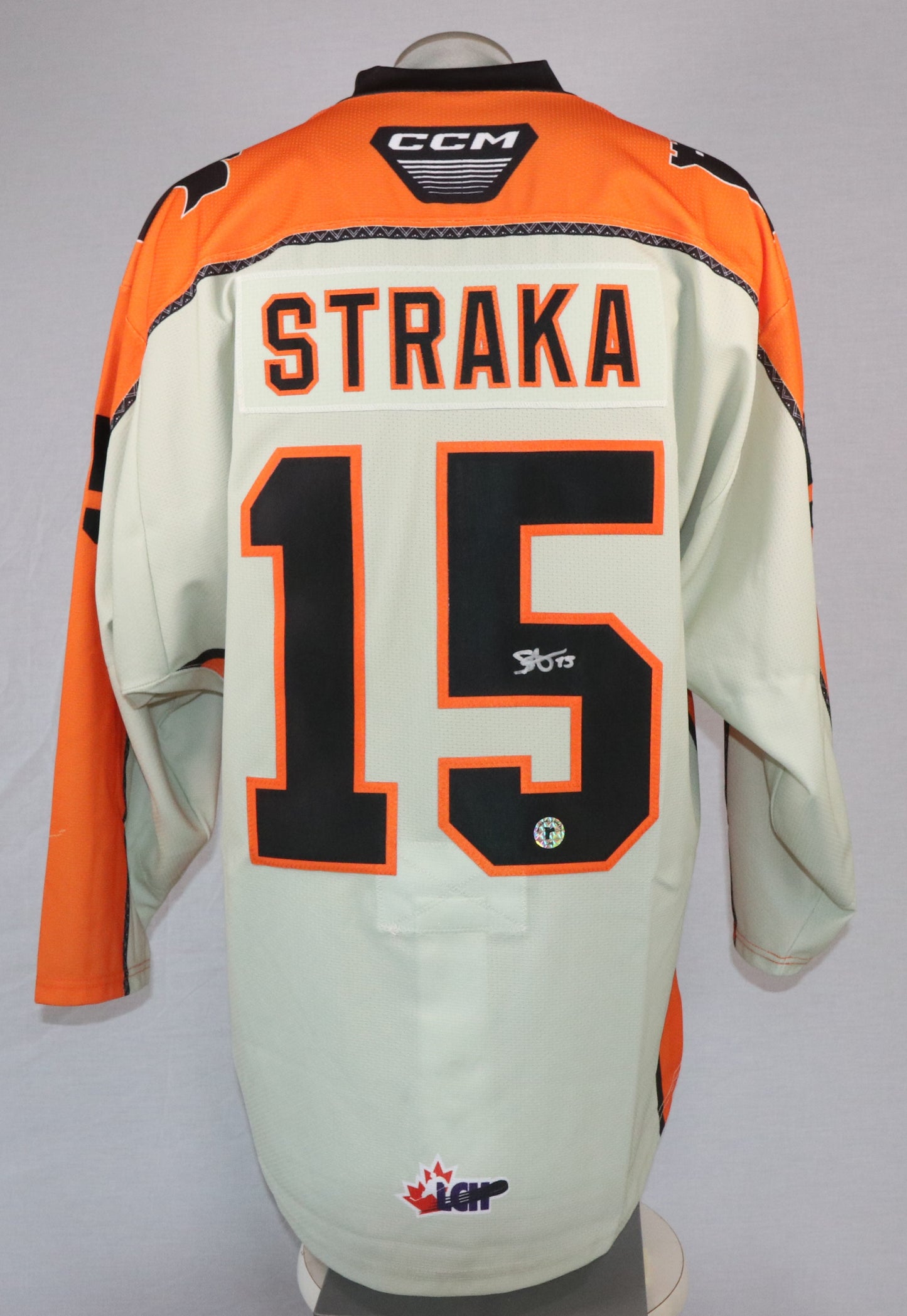 Andreas Straka gilet game-used des Remparts de Québec autographié avec certificat (match des Premières Nations)