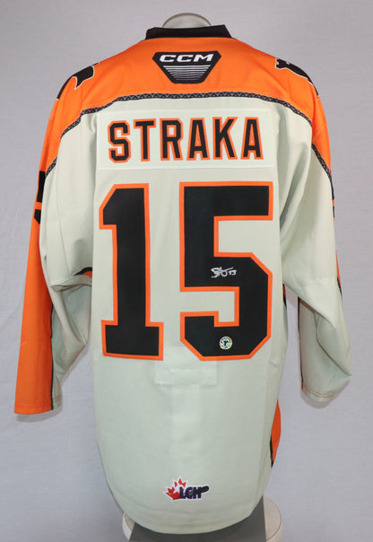 Andreas Straka gilet game-used des Remparts de Québec autographié avec certificat (match des Premières Nations)