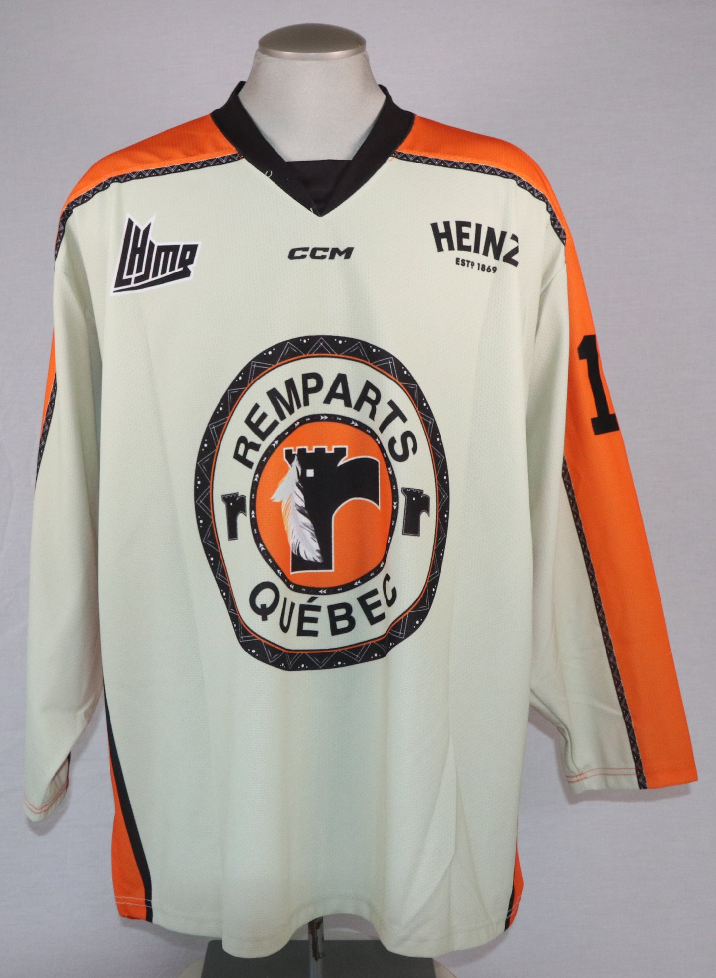 Andreas Straka gilet game-used des Remparts de Québec autographié avec certificat (match des Premières Nations)