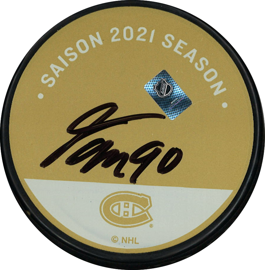 Tomas Tatar rondelle autographiée de la Fondation des Canadiens pour l'Enfance