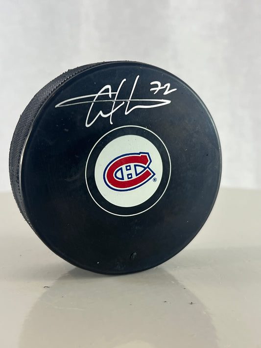 Arber Xhekaj rondelle NHL autographiée des Canadiens de Montréal