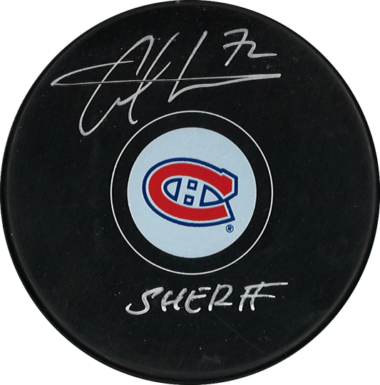 Arber Xhekaj rondelle autographiée (1) Canadiens de Montréal avec inscription